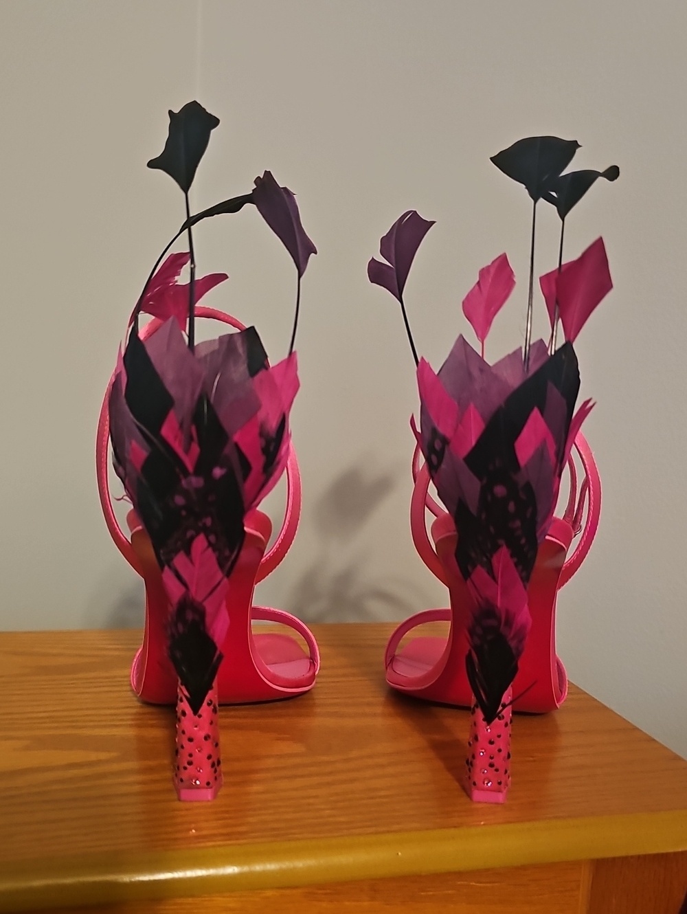 Christian Louboutin Condora Queen Plume Heels - Picture 4 of 13